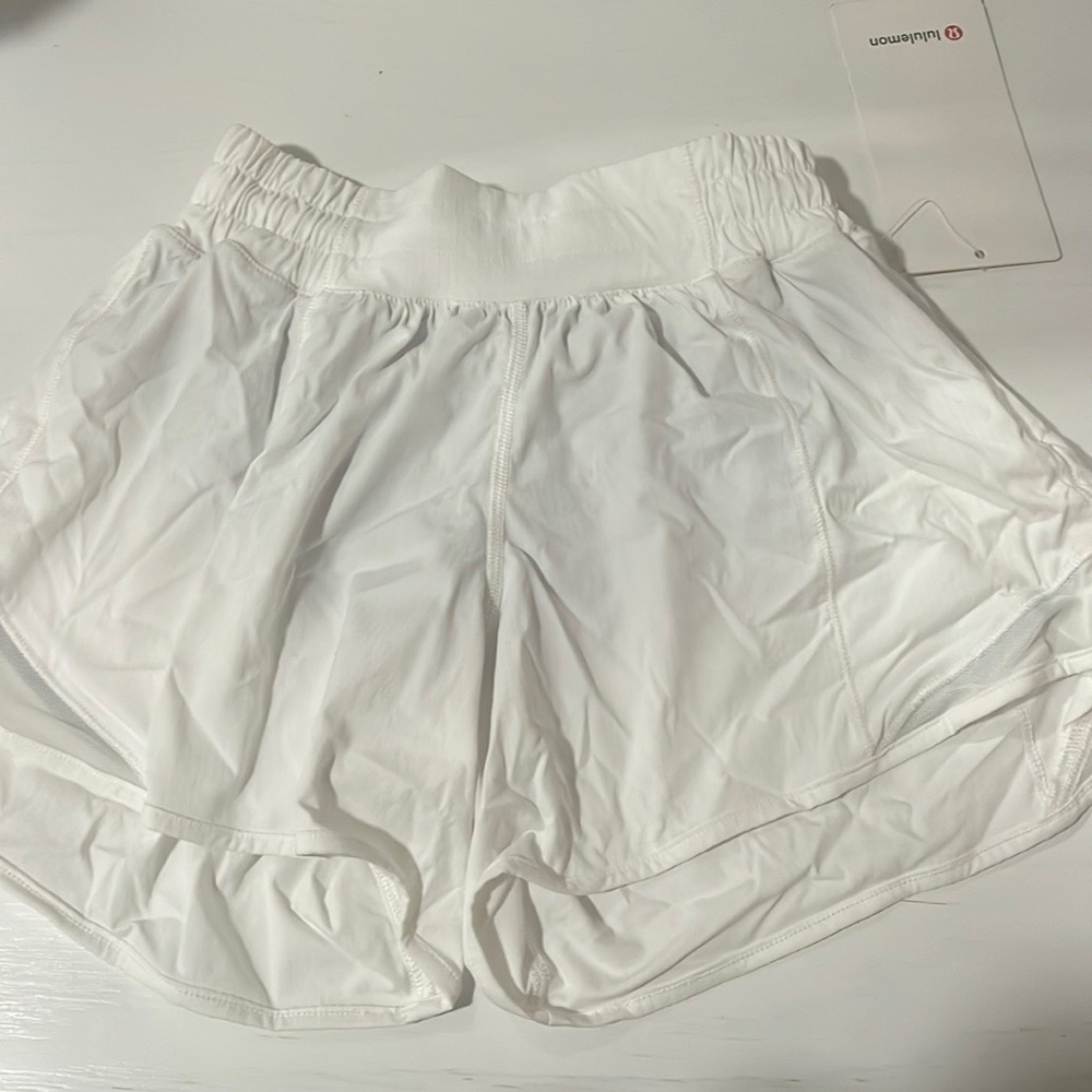 White lululemon shorts